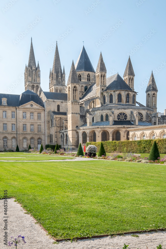 ABBAYE AUX HOMMES building, men's abbey, world heritage site located in the city of Caen, Calvados, France