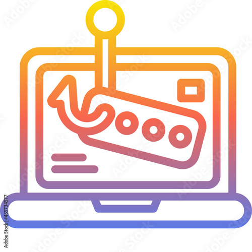 phishing gradient icon
