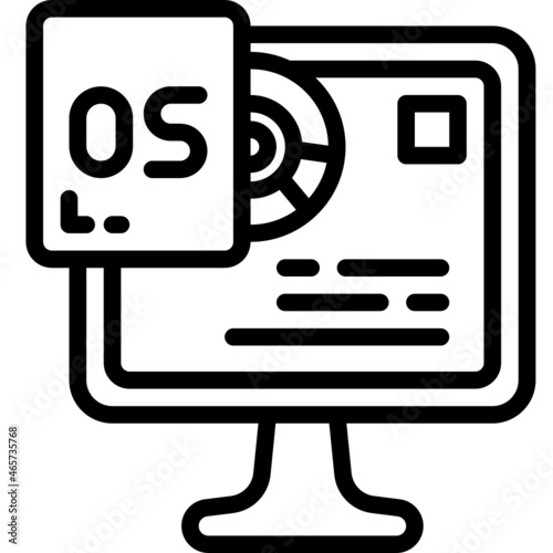 operational system line icon