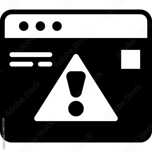 warning solid line icon