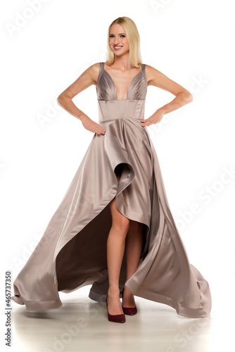 Young lady in evening dress