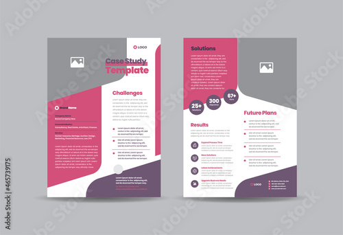 Business Case study or Marketing Sheet and Flyer Design 