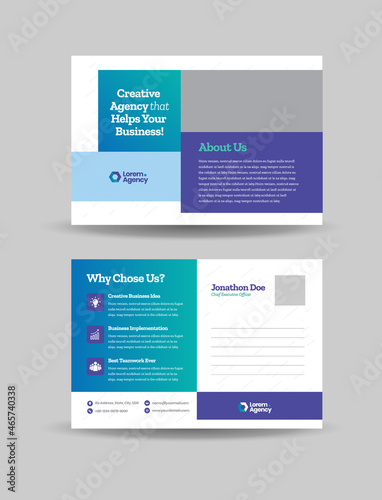 Corporate Business Postcard Design or Save The Date Invitation Card  or Direct Mail EDDM Design 
