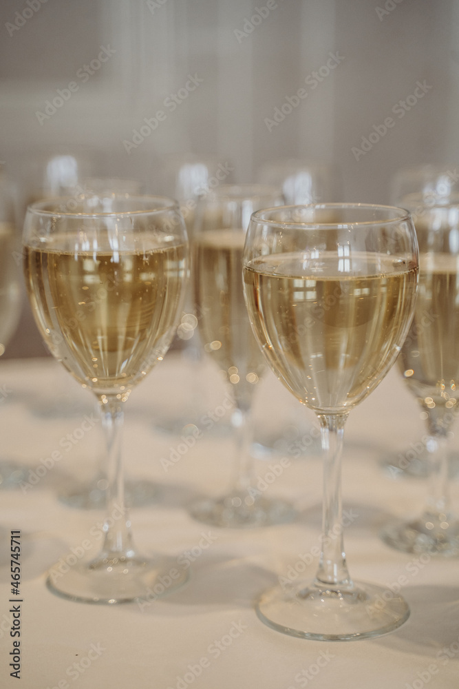 pyramid of champagne and wine in a glass pyramid of champagne and wine in a glass
