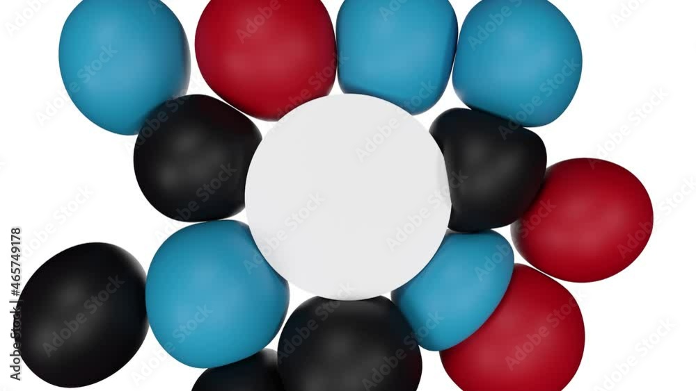 bulles attirées par votre logo au centre de l'image