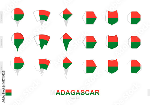Free Download Collection of the Madagascar flag in different shapes and with three different effects. - GFXLoad