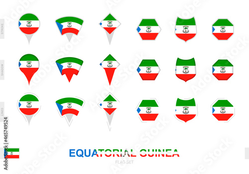 Collection of the Equatorial Guinea flag in different shapes and with three different effects. Free Download Collection of the Equatorial Guinea flag in different shapes and with three different effects. - GFXLoad