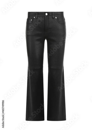 Foto Black women's leather pants
