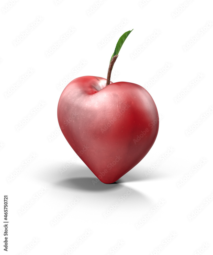 Fototapeta premium heart apple