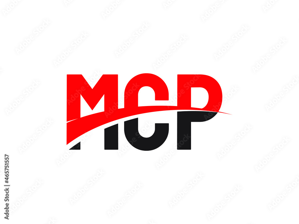 MCP Letter Initial Logo Design Vector Illustration