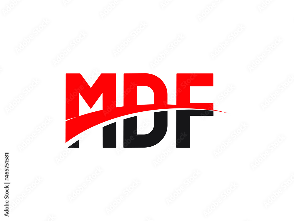 MDF Letter Initial Logo Design Vector Illustration MDF Letter Initial Logo Design Vector Illustration