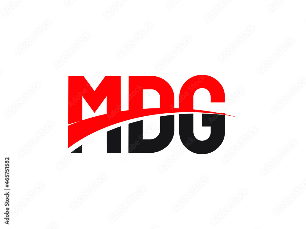 Fototapeta premium MDG Letter Initial Logo Design Vector Illustration