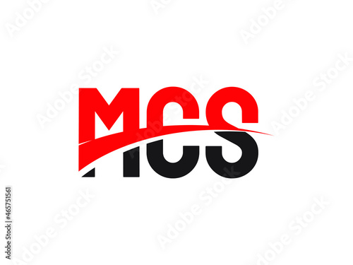 MCS Letter Initial Logo Design Vector Illustration