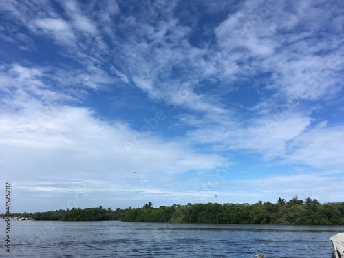 Beautiful blue summer sky