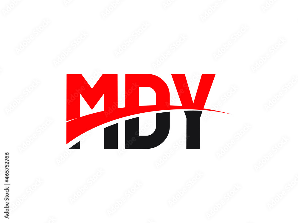 MDY Letter Initial Logo Design Vector Illustration