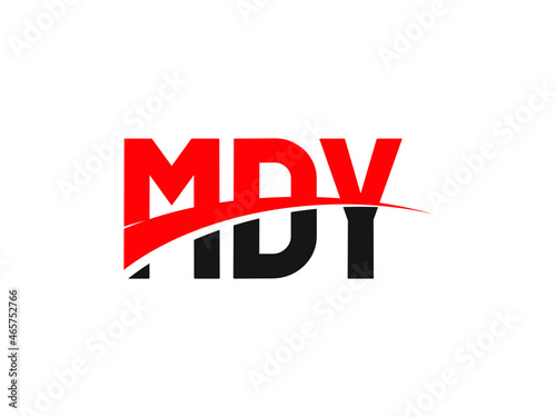 MDY Letter Initial Logo Design Vector Illustration