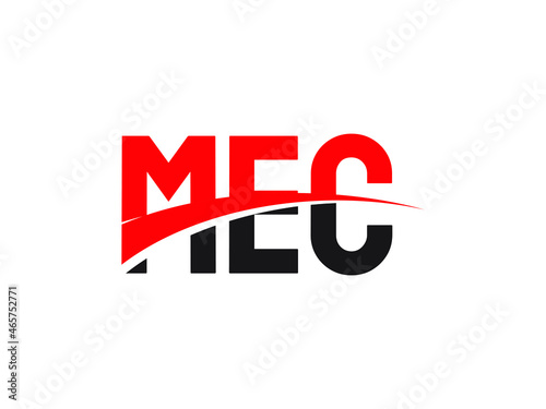 MEC Letter Initial Logo Design Vector Illustration