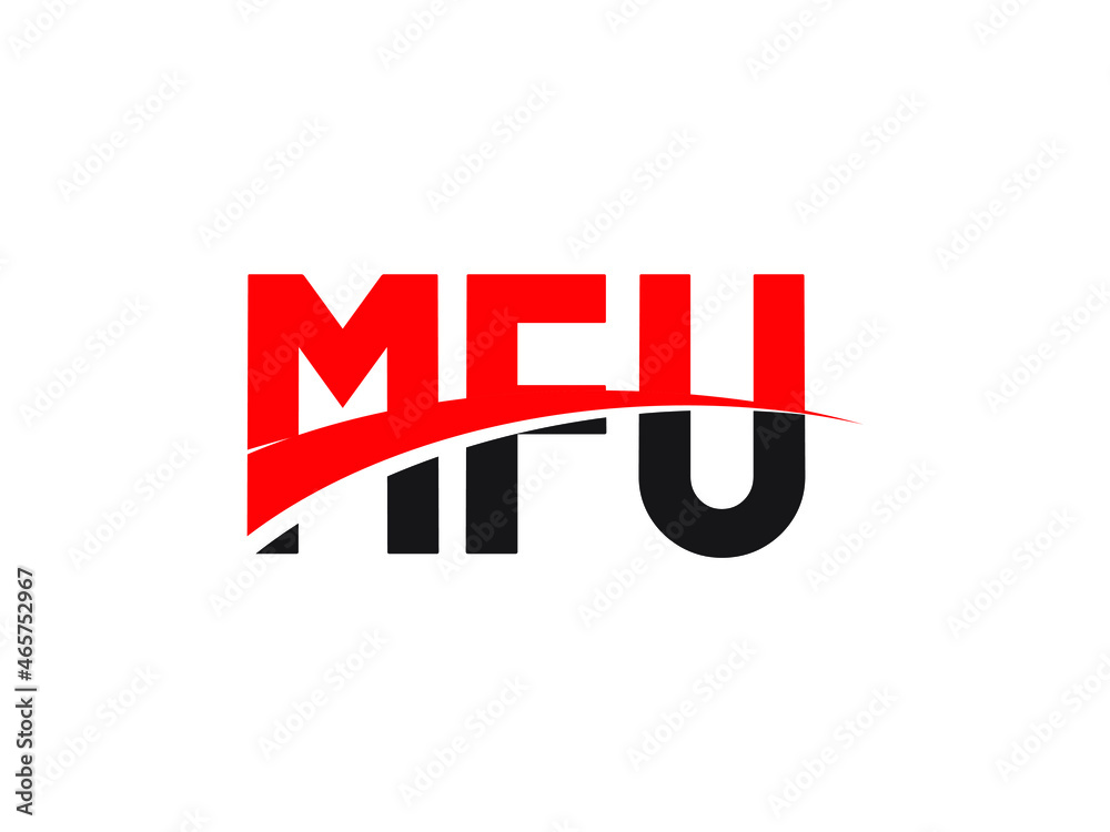 MFU Letter Initial Logo Design Vector Illustration MFU Letter Initial Logo Design Vector Illustration