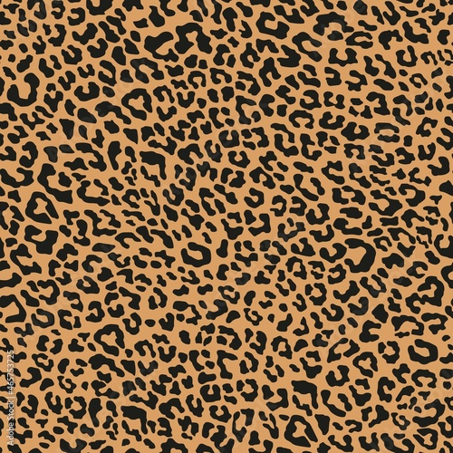seamless vector print of leopard skin. leopard color on clothing or print