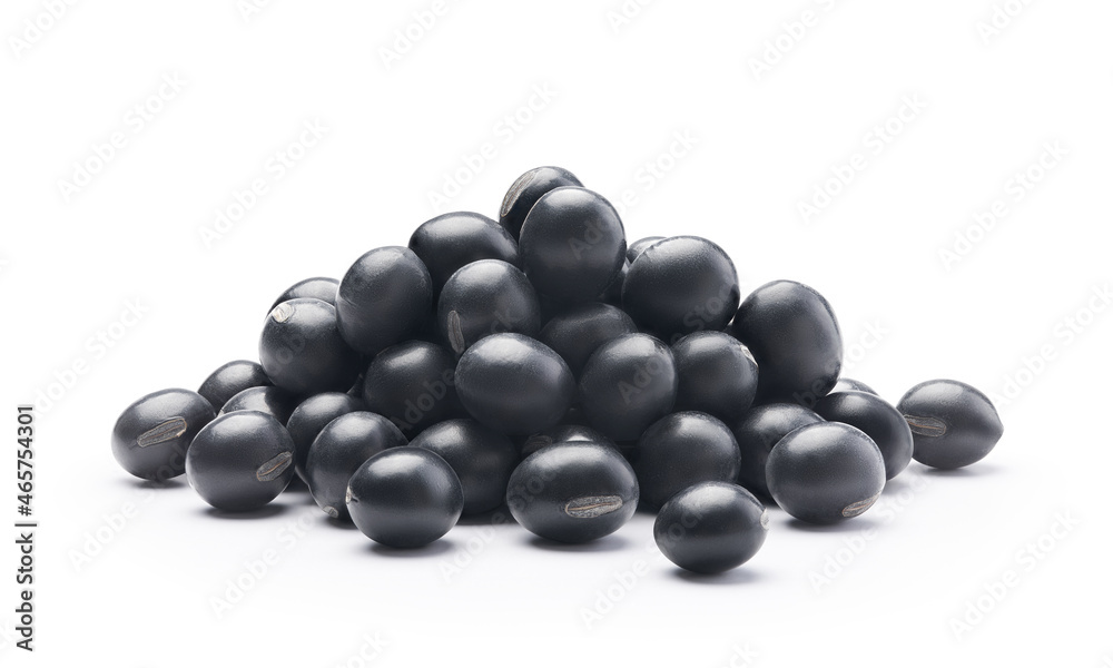 Organic green kernel black bean isolated on white background - Clipping path included Organic green kernel black bean isolated on white background - Clipping path included