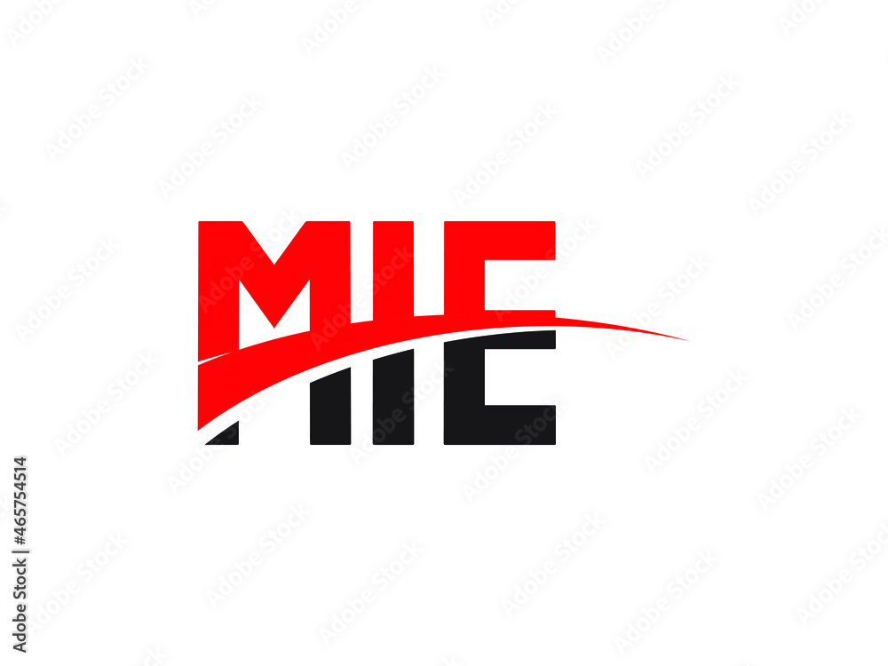 Obraz premium MIE Letter Initial Logo Design Vector Illustration