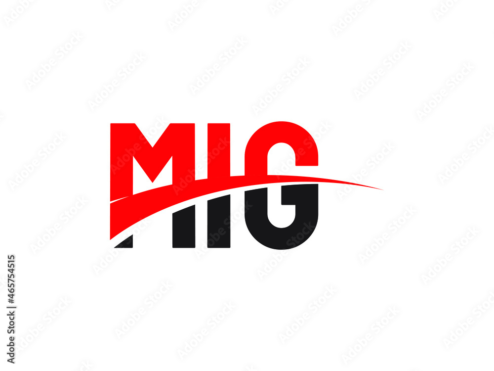 MIG Letter Initial Logo Design Vector Illustration
