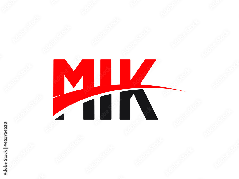 Fototapeta premium MIK Letter Initial Logo Design Vector Illustration