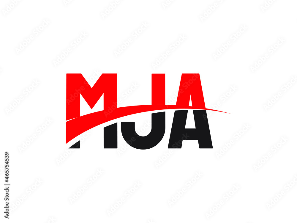 Fototapeta premium MJA Letter Initial Logo Design Vector Illustration