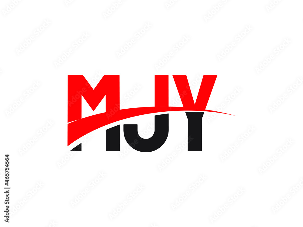 MJY Letter Initial Logo Design Vector Illustration