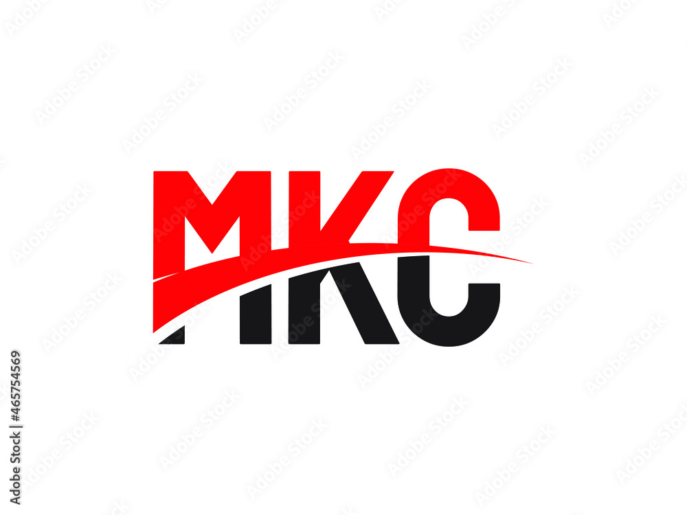 Obraz premium MKC Letter Initial Logo Design Vector Illustration