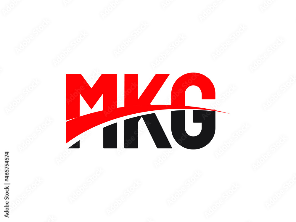 Obraz premium MKG Letter Initial Logo Design Vector Illustration