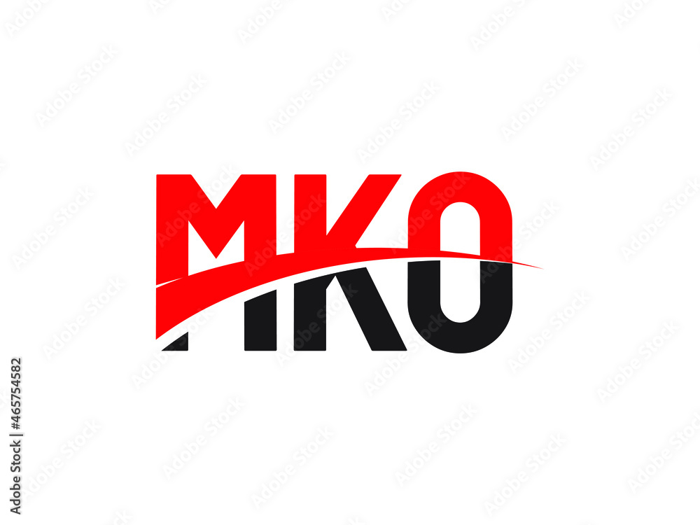 Fototapeta premium MKO Letter Initial Logo Design Vector Illustration