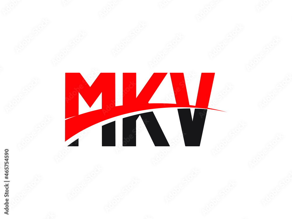 MKV Letter Initial Logo Design Vector Illustration