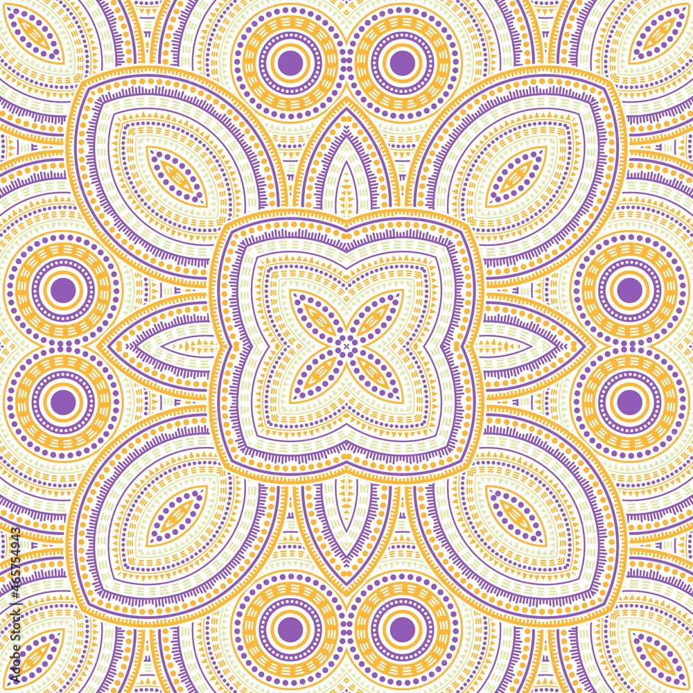 Flat victorian majolica tile seamless pattern. Geometric texture vector patchwork. Fabric print design. Traditional spanish mayolica tilework iterative pattern. Interior decor template. Flat victorian majolica tile seamless pattern. Geometric texture vector patchwork. Fabric print design. Traditional spanish mayolica tilework iterative pattern. Interior decor template.