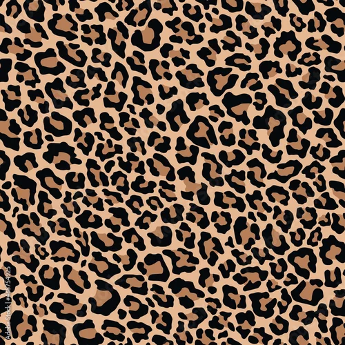 Obraz leopard pattern for clothing or print. wind seamless print