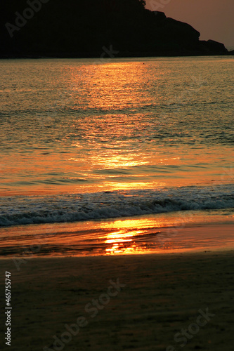 sunset on the Indian sea photo