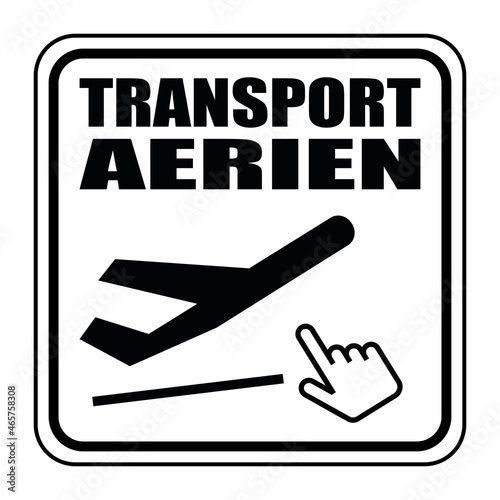 Logo transport aérien.