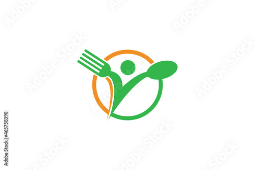 Food logo template design vector , icon illustration