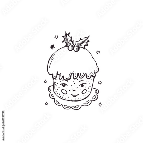 Graphic illustration of Panettone