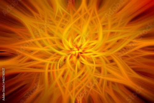 Red orange flower abstract