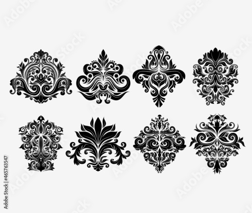 set of Swirl Elements for design.