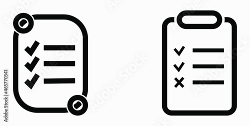 con list or  roster, schedule, register. Label catalog or scrol, bil, calendar, docket, nomenclature, beadroll, sked. Vector icon.