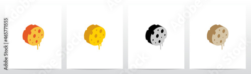 Cheese Block Letter Logo Design O