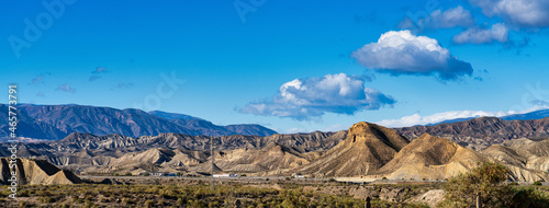 Tabernas desert, Desierto de Tabernas near Almeria, andalusia region, Spain photo