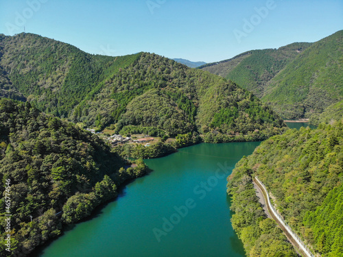 高知県四万十町 津賀ダムの風景