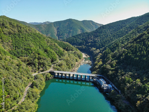 高知県四万十町　津賀ダムの風景