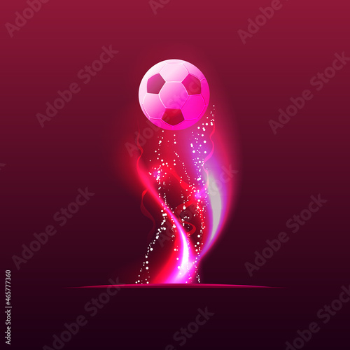 Abstract game trophy, award banner, soccer cup