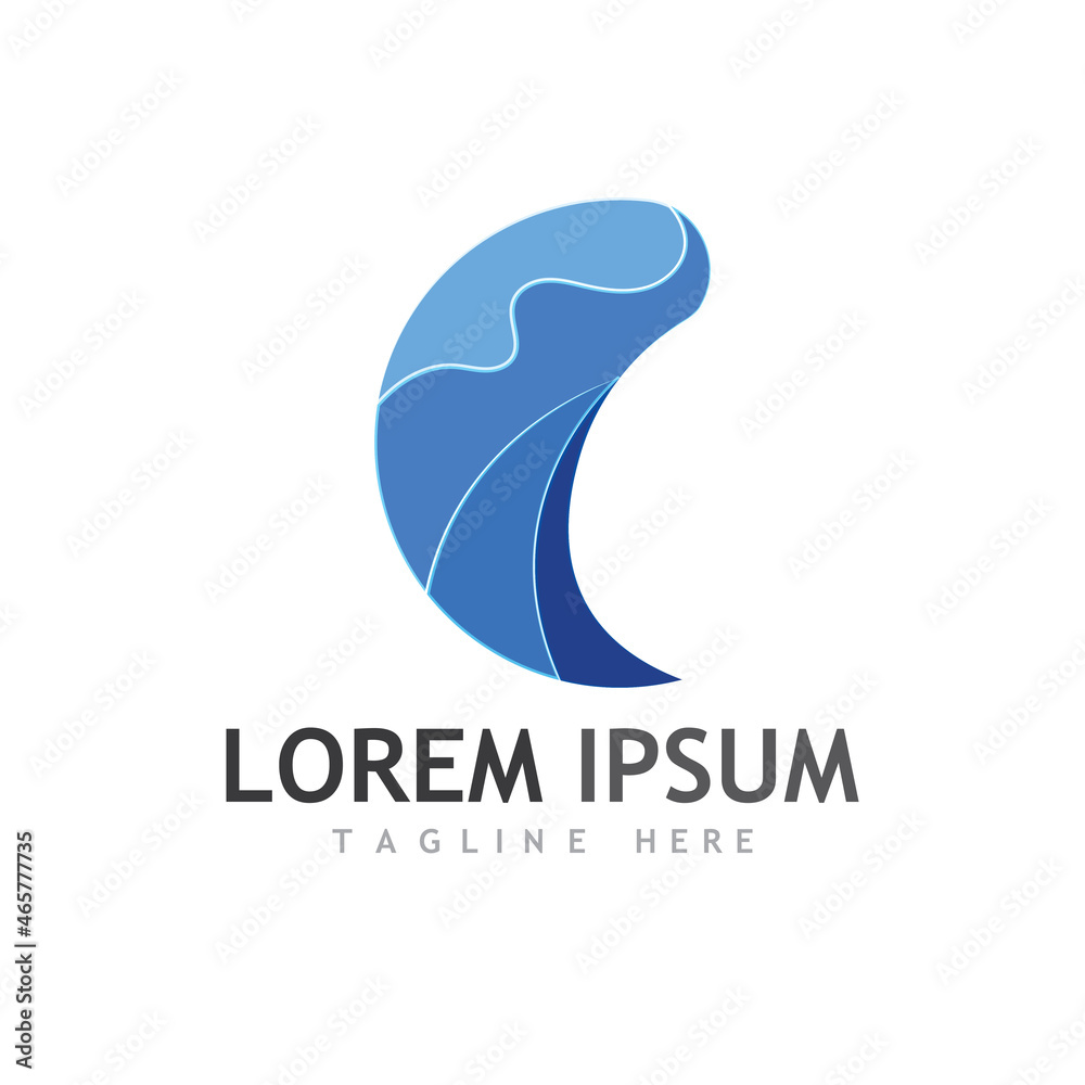 Water wave icon vector Water wave icon vector