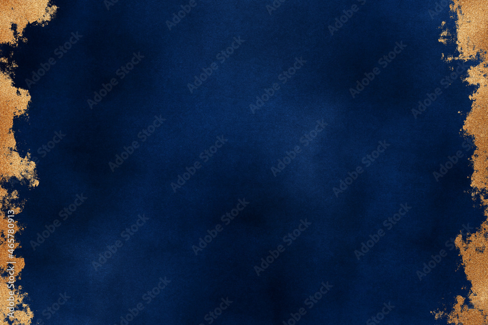 Royal Blue Invitation Background with Gold Glitter Stock Photo | Adobe