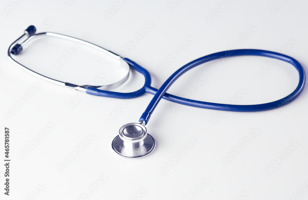 Medical stethoscope or phonendoscope on white background Medical stethoscope or phonendoscope on white background
